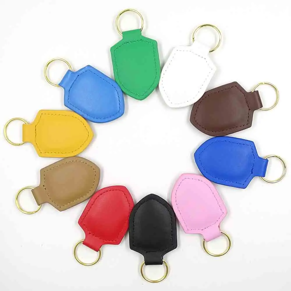 

Car Styling Metal Colored Crest Leather Keyring Keychain Key Fob For Macan S Turbo Cayenne Panamera S 911 918 718 GT2