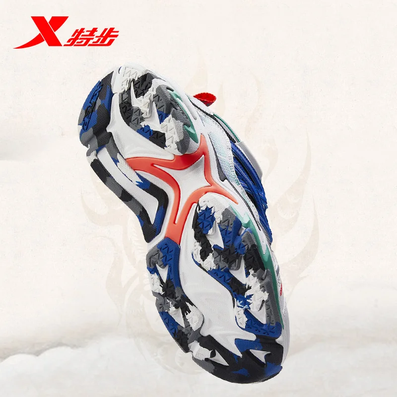 Xtep новые модные мужские уличные кроссовки для бега, Мужские дышащие кроссовки на шнуровке, мужские разноцветные спортивные кроссовки 880119320120