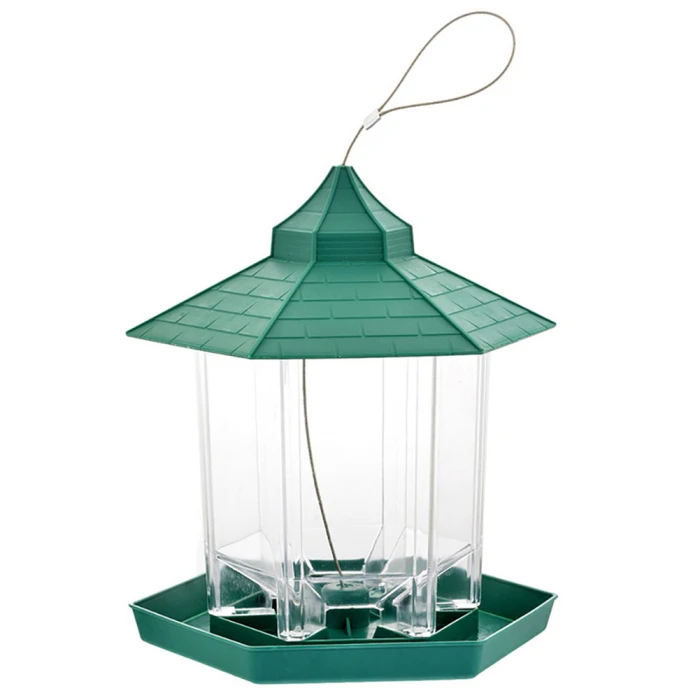 Подвесной кормушка для диких птиц, кормление для беседки, садовый декор, водонепроницаемый кормушка на улице PI669
