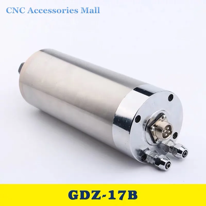 1.5kw мотор шпинделя с водяным охлаждением ER16 Цанга D80mm L225mm AC220V 400HZ с 4 подшипниками для гравировального станка с ЧПУ