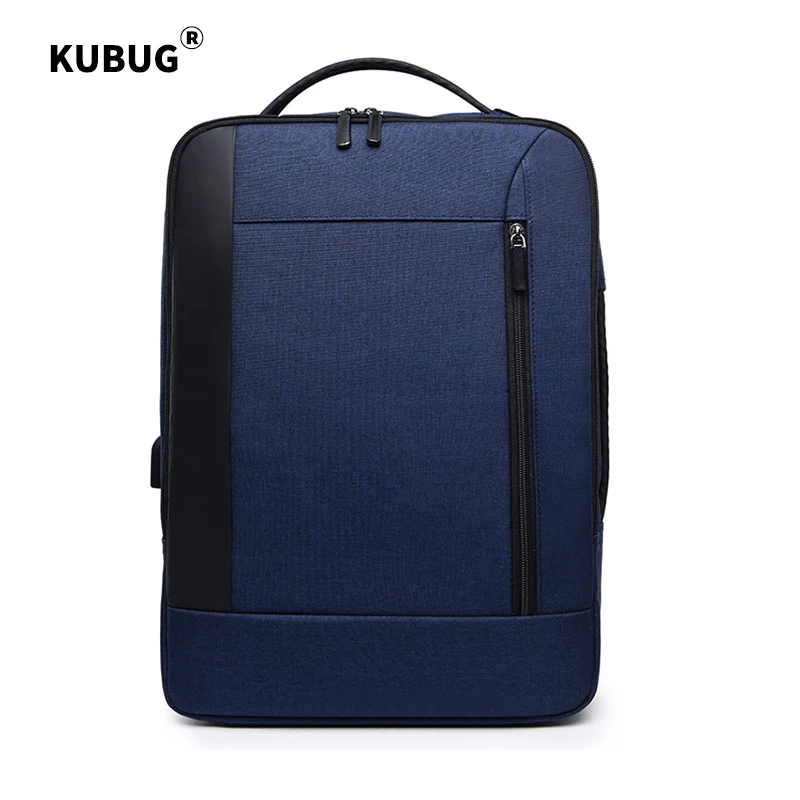 KUBUG Анти-Вор зарядка через usb деловая сумка на одно плечо многофункциональные рюкзаки для ноутбука водонепроницаемые дорожные рюкзаки Mochila - Цвет: Blue