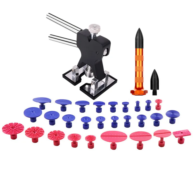 

Car Dent Puller Kit Paintless Dent Repair Remover Pro Dent Lifter Tools Glue Pulling Tabs for DIY Automobile Body Hail Damage