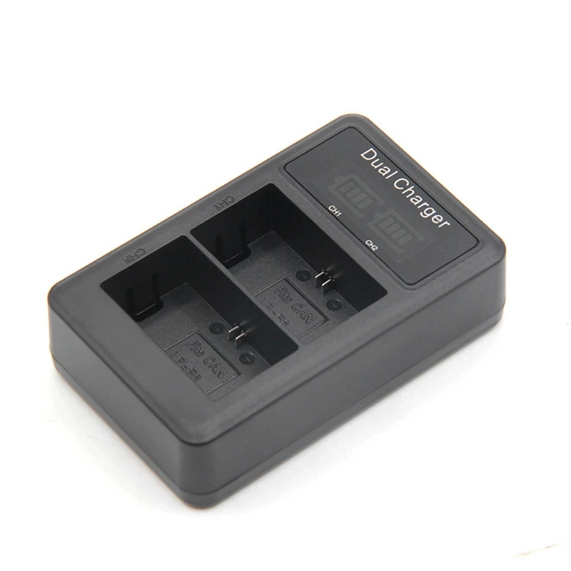 RISE-Lcd Dual Usb зарядное устройство для Lp-E6 Lp E6 Lpe6 батарея для камеры Canon 5D Mark Ii Iii 7D 60D Eos 6D 70D 80D