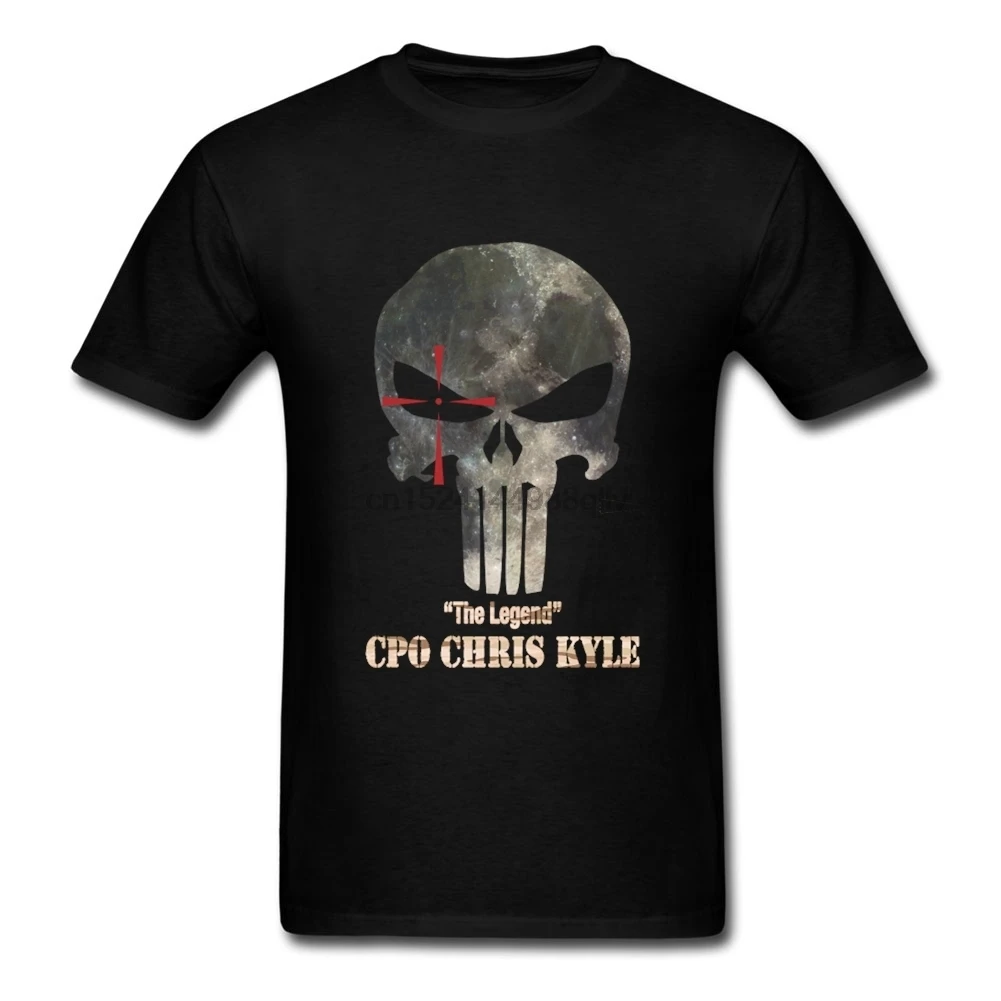 Новейший дизайн футболка Каратель Мужская с черепом PP Mask Крисом Кайлом семейная