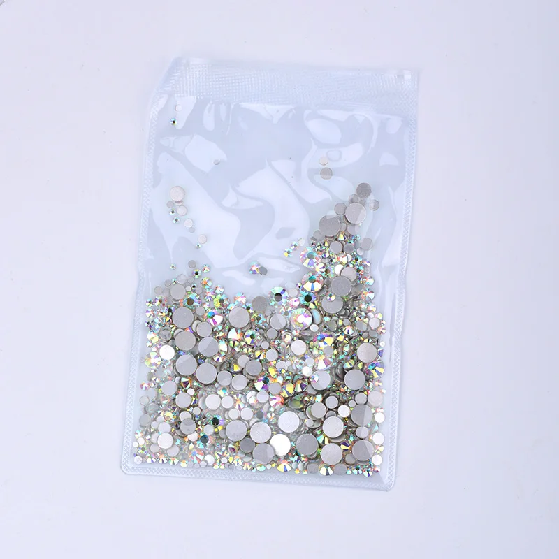 JUNAO-1440pcs-Mix-Size-Clear-White-Rhinestones-Nail-Art-Stones-Glass-Strass-Non-Hotfix-Flatback-Round (5)