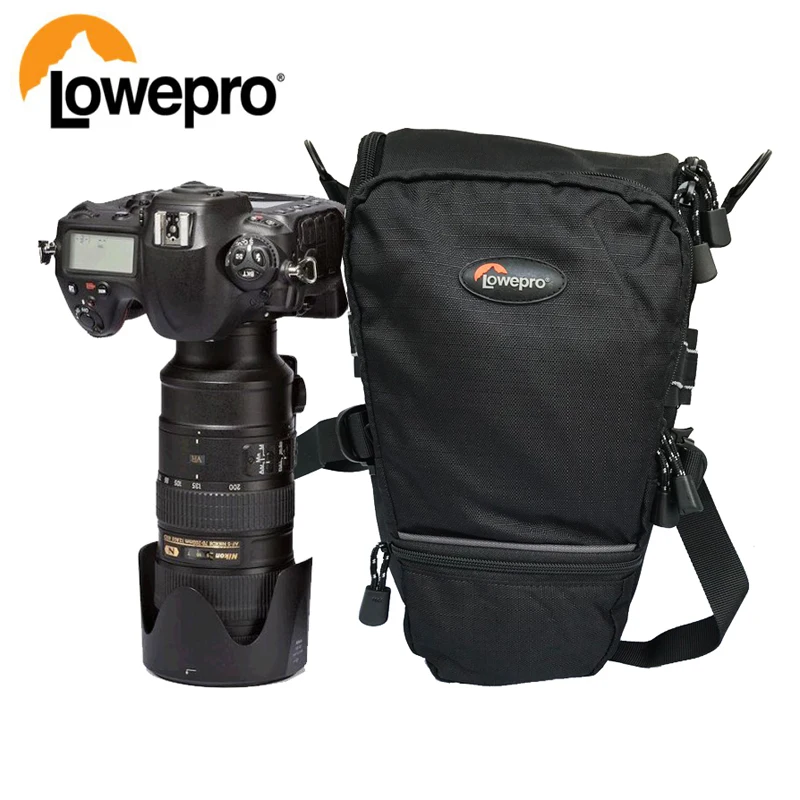 Lowepro Toploader Pro 75 AW DSLR Camera Triangle Shoulder Bag Rain Cover Portable Waist Case Holster