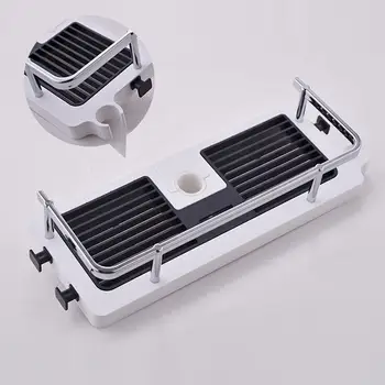 

NEW Bathroom Punch-free Shower Head Lifter Square Rack Storage Tray Soap Dishes Multi-function X8E2