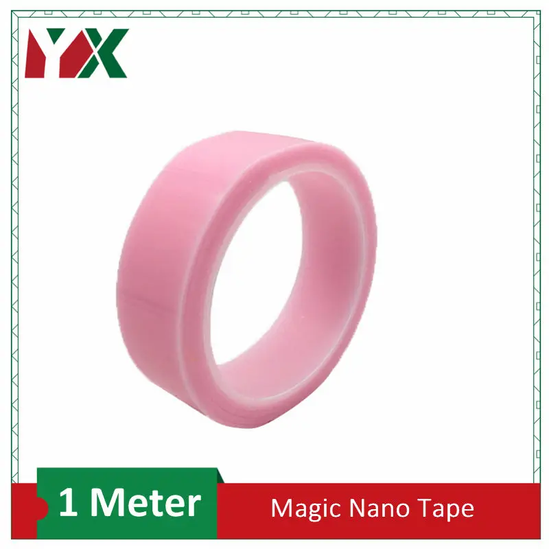 YX Nano Tape Волшебная самоклеящаяся лента многоразовая бесследная двухсторонняя Съемная наклейка прозрачная Водонепроницаемая моющаяся многоразовая 1 м