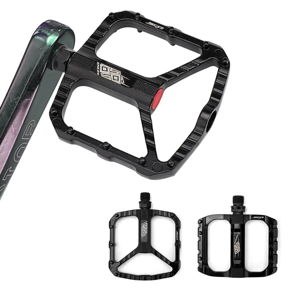 ENLEE Mountain Bike Pedal Aluminum Alloy Bicycle Footboard Anti-slip Ultralight Road Pedals Wide Platform Riding Equipment | Спорт и