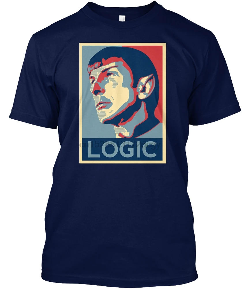Мужская футболка Spock Logic Poster женская | одежда