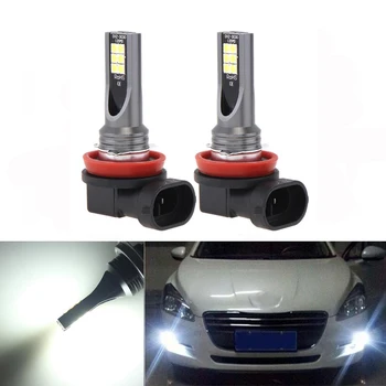 

2x H11 H8 LED Car Lights LED Bulbs DRL Fog Light Driving Lamp For FORD MONDEO MK3 MK4 C-MAX S-MAX FOCUS 01+ FUSION