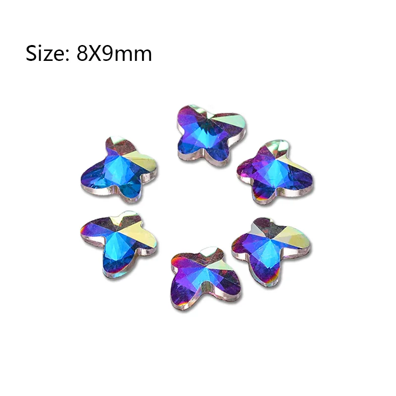Butterfly Кристалл AB причудливый дизайн ногтей RhinestonesDIY художественное оформление ногтей и рукоделия - Цвет: Butterfly