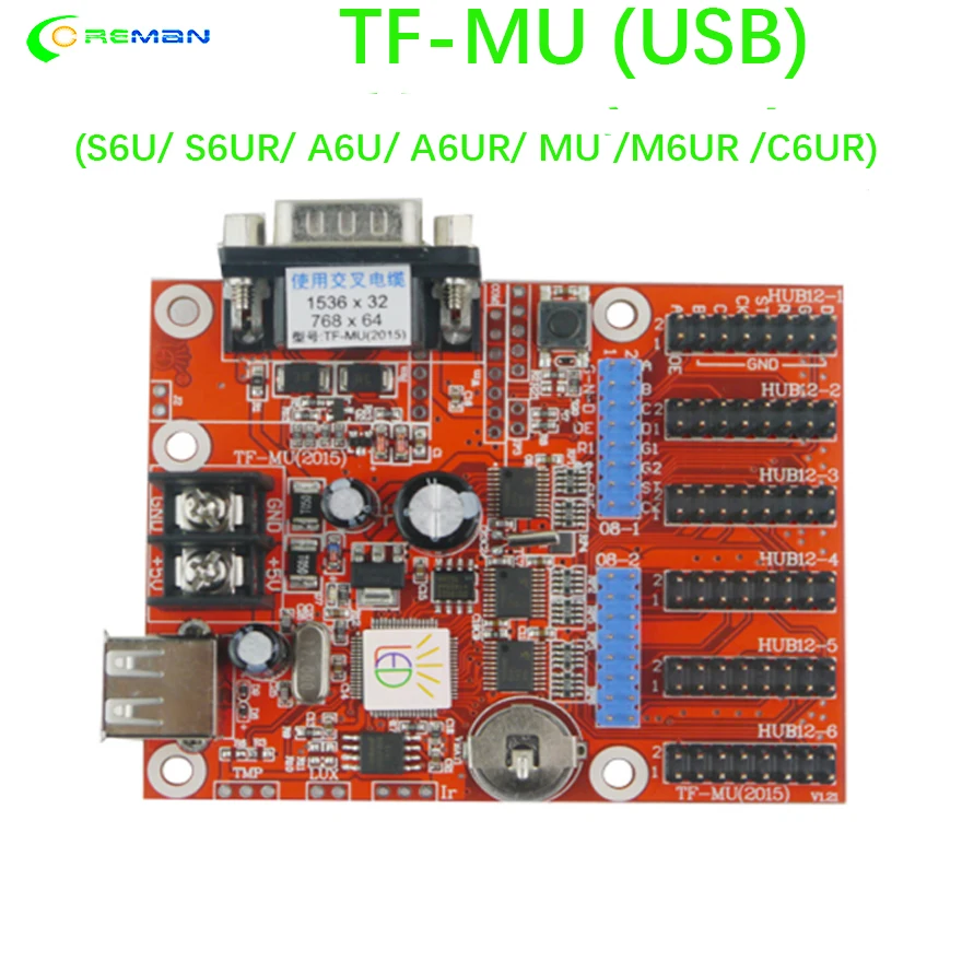 Мини-карта TF-SU P10 текст светодиодный дисплей контрольная карта, маленький USB флэш-драйвер контроллер TF-S6U/S6UR/A6U/A6UR/MU/M6UR/C6UR