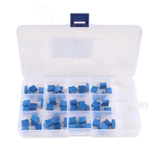 

60pcs 100 to 500K ohm 12 Values 3296W Multiturn Trimmer Potentiometer Assortment Kit