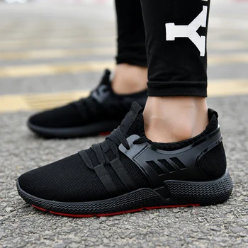 

High Quality Shoes Men Comfortable Breathable Men Shoes Sneakers Casual Summer Shoes Lace-up Mesh Flat Footwear Lightweight
