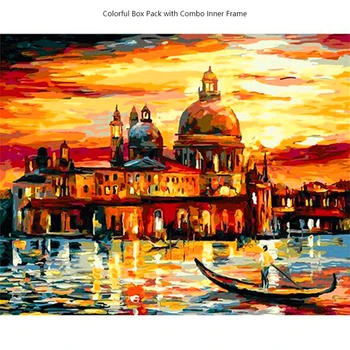 

CHIFEIYANG Paint By Numbers Gift Set For Indoorsman's Depression-killer DIY Oil Painting By Yourself With Frame