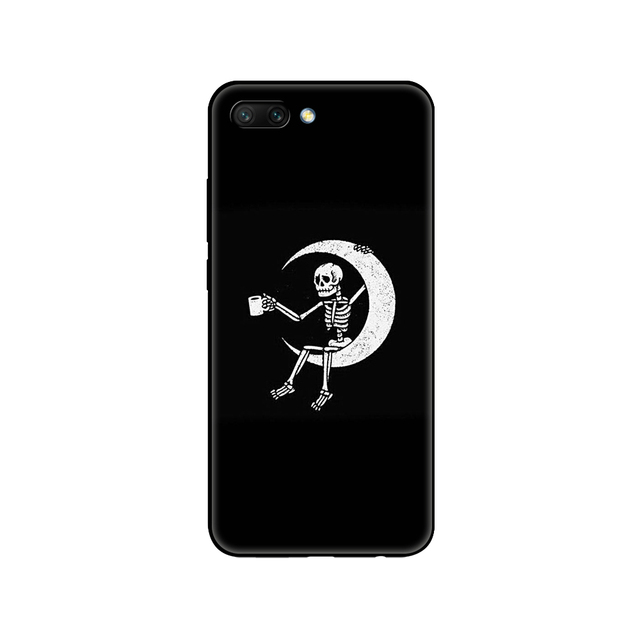 honor 10 case soft silicon tpu back phone cover for huawei honor 10 Case Etui protective printing coque black tpu case