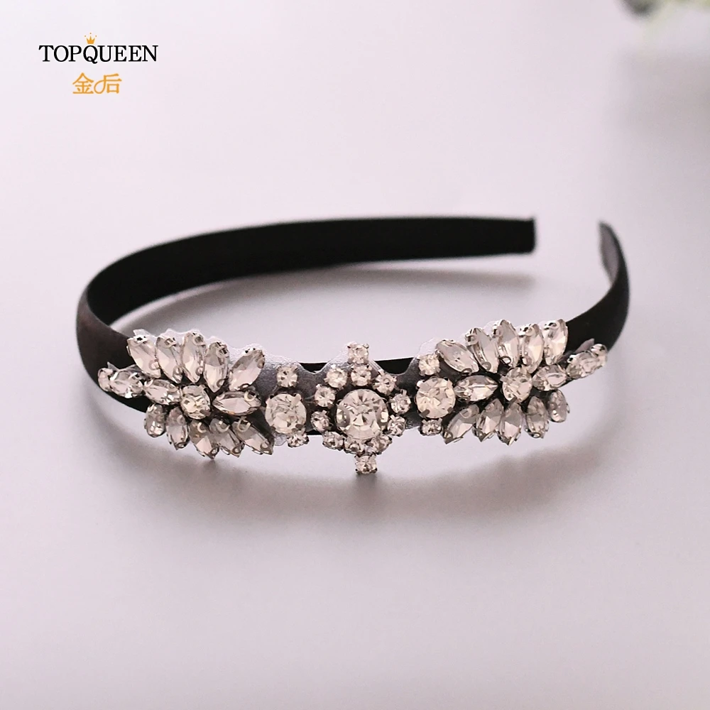 TOPQUEEN S49-FG, Новое поступление, лента для волос, свадебные аксессуары для волос, винтажный головной убор для волос для женщин, стразы, украшение для волос невесты