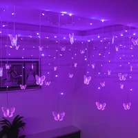 220V 110V 3 5m Butterfly LED Curtain Light Christmas Garland LED String Fairy Lights For Holiday