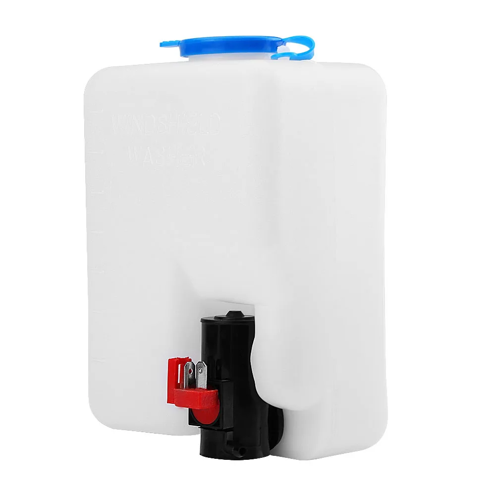 

Universal Windshield Windscreen Washer Pump Bottle Tank Kit Cleaning Tools 12V Plastic Pump With Hose For Classic Cars