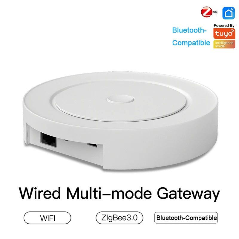 

Многорежимный умный шлюз ZigBee, сетчатый проводной хаб с Wi-Fi и Bluetooth, работает с умным голосовым управлением через Alexa и Google Home