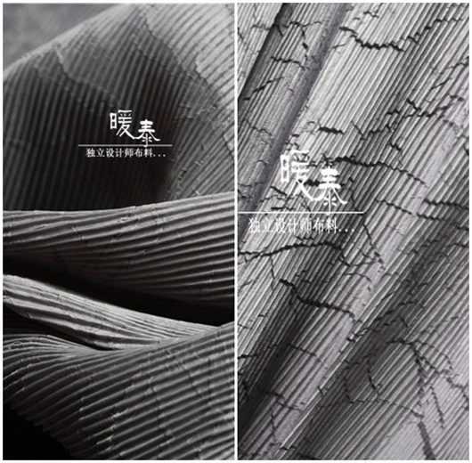 

50x110cm irregular pleated fabric DIY cloth skirt Fashion background stage hand accessories designer fabric
