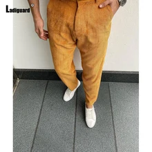 

Ladiguard Plus Size Men's Corduroy Pants Mens Casual Drawstring Loose Trouser Male Streetwear 2022 Spring New Fashion Sweatpants
