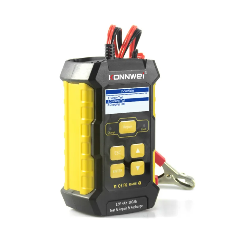 

Konnwei new kw510 automobile battery detector automobile battery charger automobile battery repair instrument