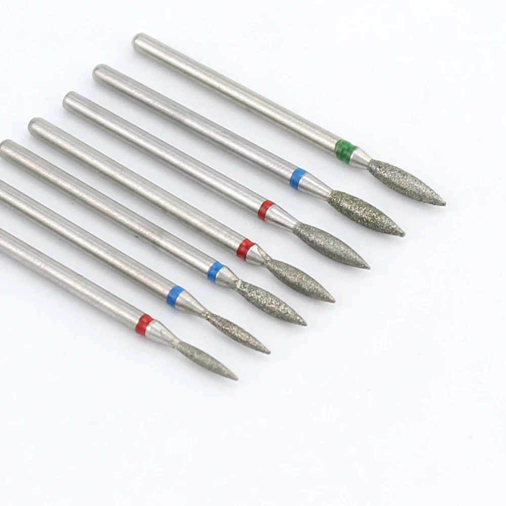 Набор Алмазных фрез для маникюра набор из 7 насадок электрической машинки