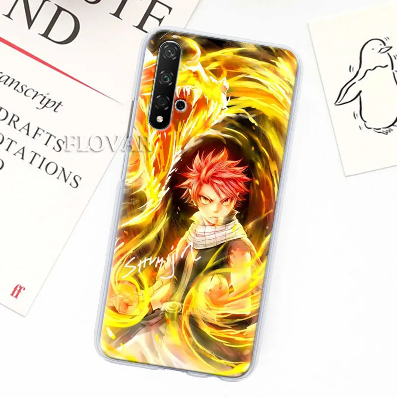Аниме Манга сказка логотип чехлы для телефонов для huawei Y5 Y6 Y7 Y9 Honor 20 Lite 8X 9X Pro вид 20 жесткий чехол