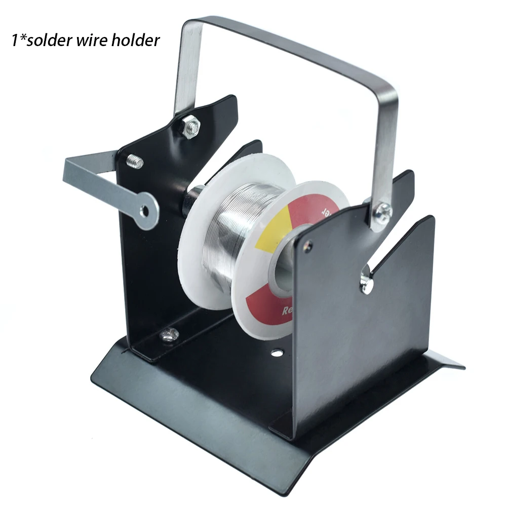 Регулируемая катушка диспенсер железная структура мини Олово управление простота в эксплуатации припой проволока держатель сварочный инструмент подставка поддержка катушки питатель