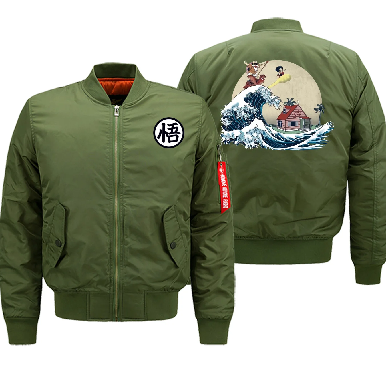 

Dragon Ball Master Roshi Winter Hot Sale Jacket Men Streetwear Bomber Coat Thick Military Casual Jacket Motorcycle Warm Clothing