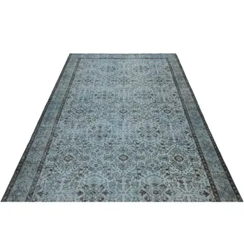 

Handmade Blue Vintage Overdyed Turkish Area Rug 169x284 Cm-5'7''X9'4''