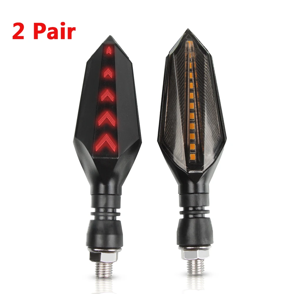 2 Pair YE-RD Мотоцикл поворота светильник мигающий 12 Светодиодный светильник s для поездок на мотоцикле DUCATI 400 Монстр 695 696 796 Монстер Хай, S2R 800 м 400 600 620 900 - Цвет: 2 Pair YE-RD
