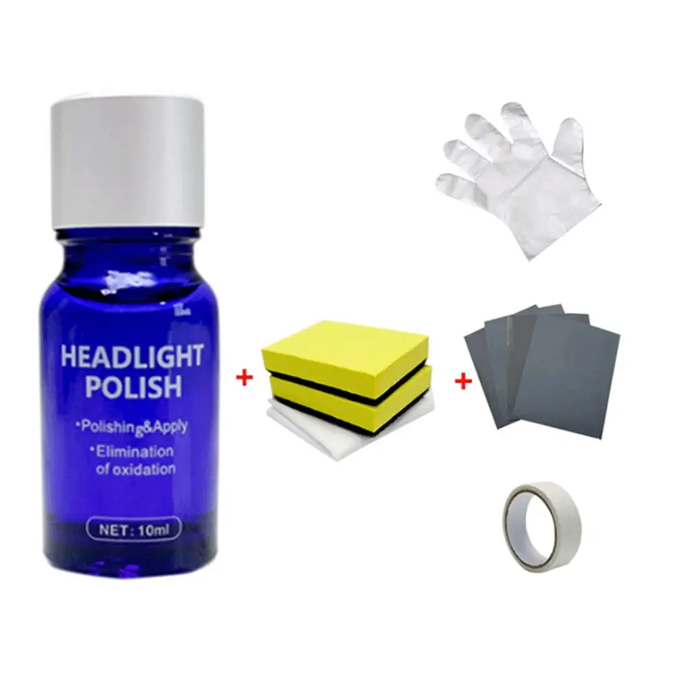10ML Car Headlight Polish Scratch Renovation Agent Polishing Coat Cars Care Auto Coating Repair Liquid Car Styling