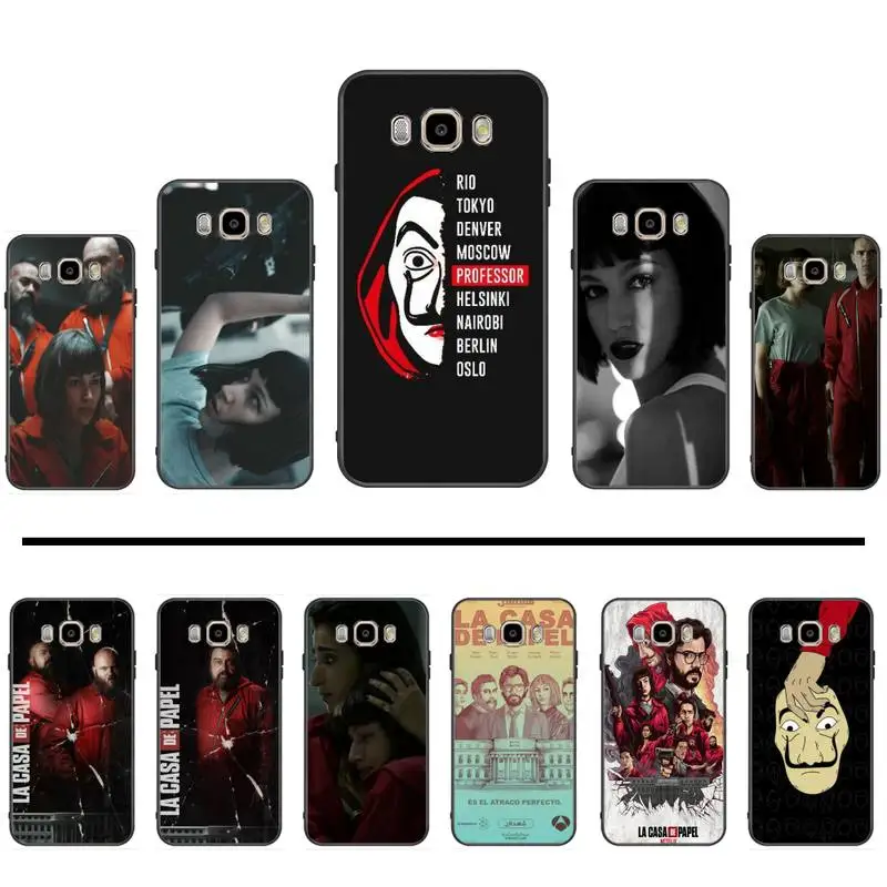 Бумажный дом в Испании ТВ перехват денег CoolPhone Case Capa для Samsung Galaxy J2 J4 J5 J6 J7 J8 2016 2017 2018