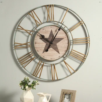 

Home Decorations Personal Iron Artcraft Inovation North Europe Style Wall Clock