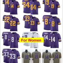 Женские футбольные майки Миннесота Кирк кушинсадам тиелен Харрисон Смит Стефон диггс далвин Кук Рэнди Мосс Энтони Барр