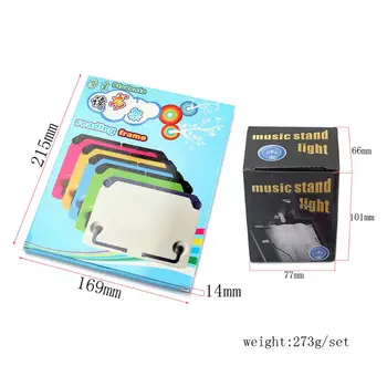 

Music Score Holder with USB Light Anti Slip Bookend Tablet Book Reading Stand PXPF
