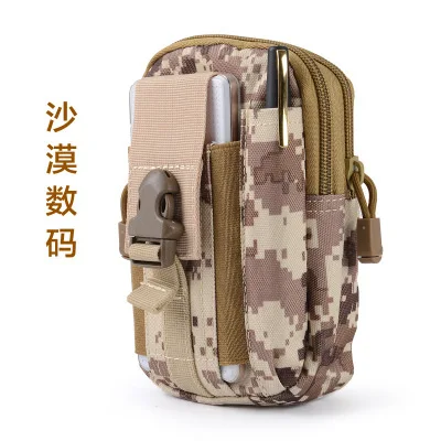 Desert Digital Военная Униформа Molle поясной кошелек камуфляжной расцветки, Водонепроницаемый нейлон Многофункциональный Повседневное Для мужчин Фанни поясная сумка мужская маленькая сумка для мобильного телефона - Цвет: Desert Digital