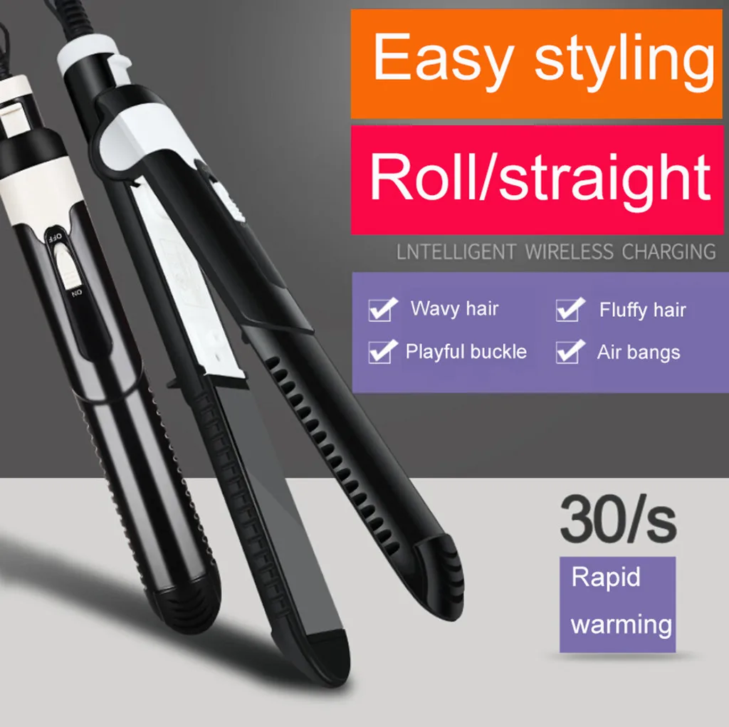 Hair Straightener Ceramic Tourmaline Ionic Flat Iron Hair Straightener For Women Widen panel Dry and wet dual use Straightener