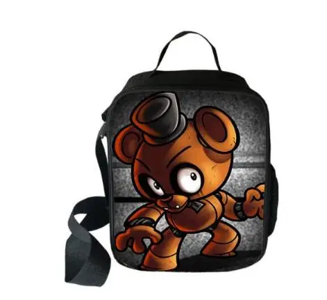 Аниме Five Nights at Freddy's сумка для обеда многоразовая Изолированная Термосумка Женская Мужская Студенческая сумка для еды многофункциональные сумки - Цвет: picture color