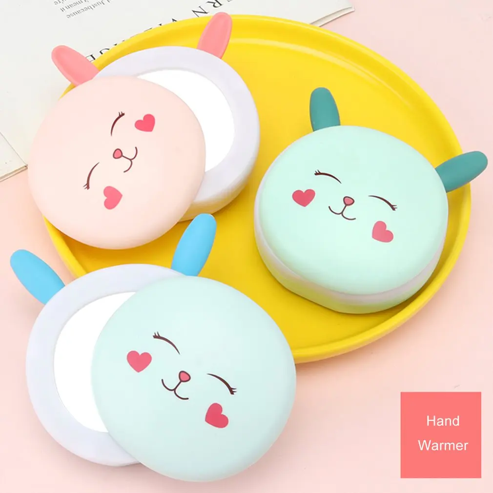 USB Warm Heater Hand Warmer Portable Mobile Power Supply Macarons Double Heating Mini Portable Hand Warmer Quick Warm