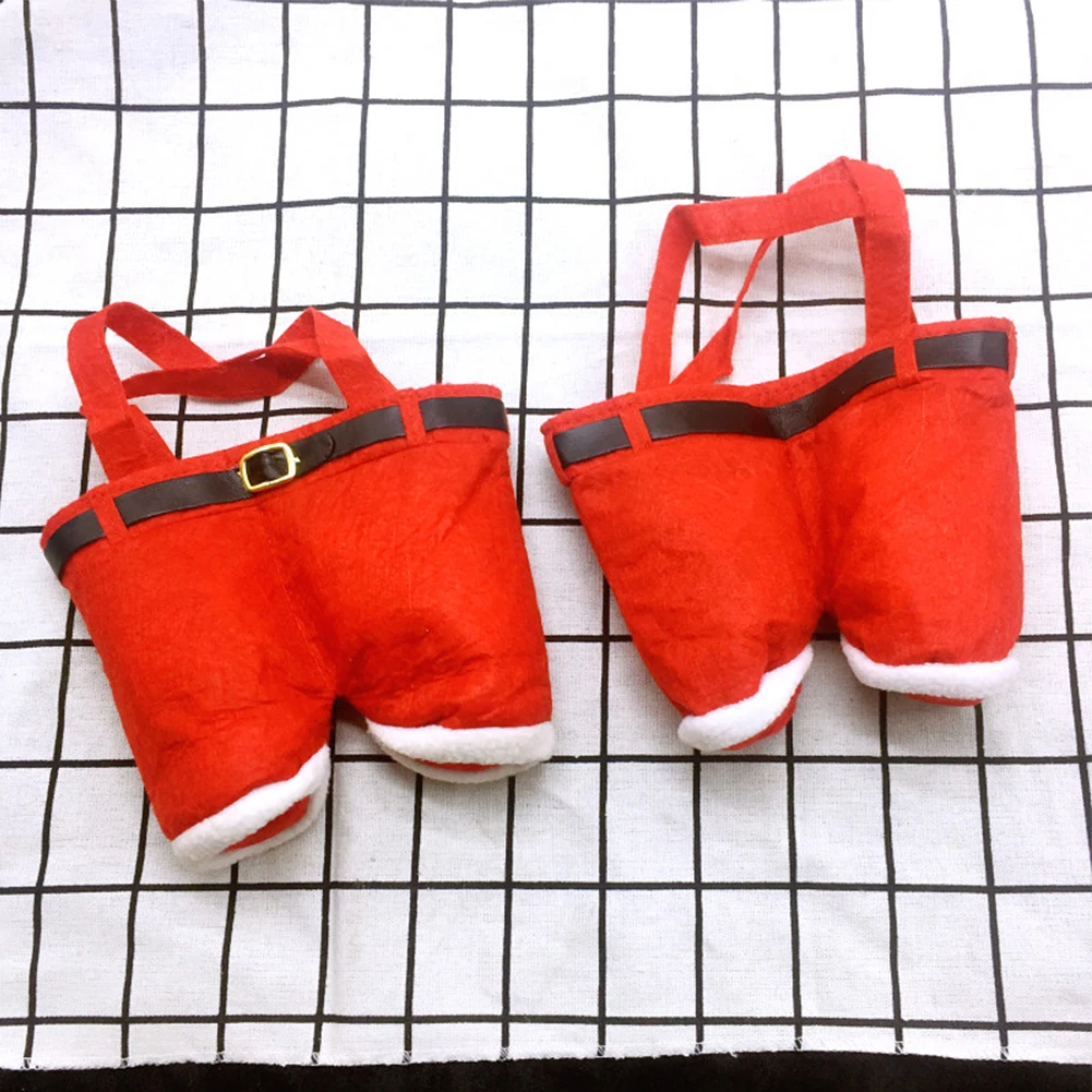 New XMAS Hot Sell Festive Christmas Santa Claus Pants Gift Bag Elf Filler Boots Candy Bag Add Festive Atmosphere NEW Gifts Decro