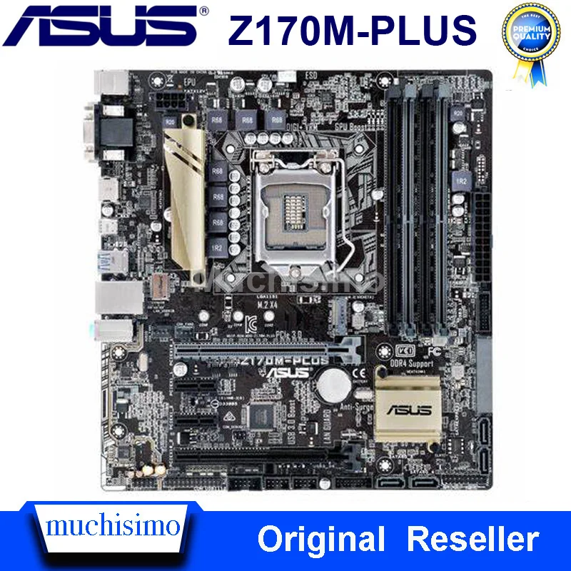 Материнская плата Asus Z170M-PLUS LGA 1151 DDR4 64 Гб Intel Z170 Cpu i3 i5 i7 оригинальная настольная
