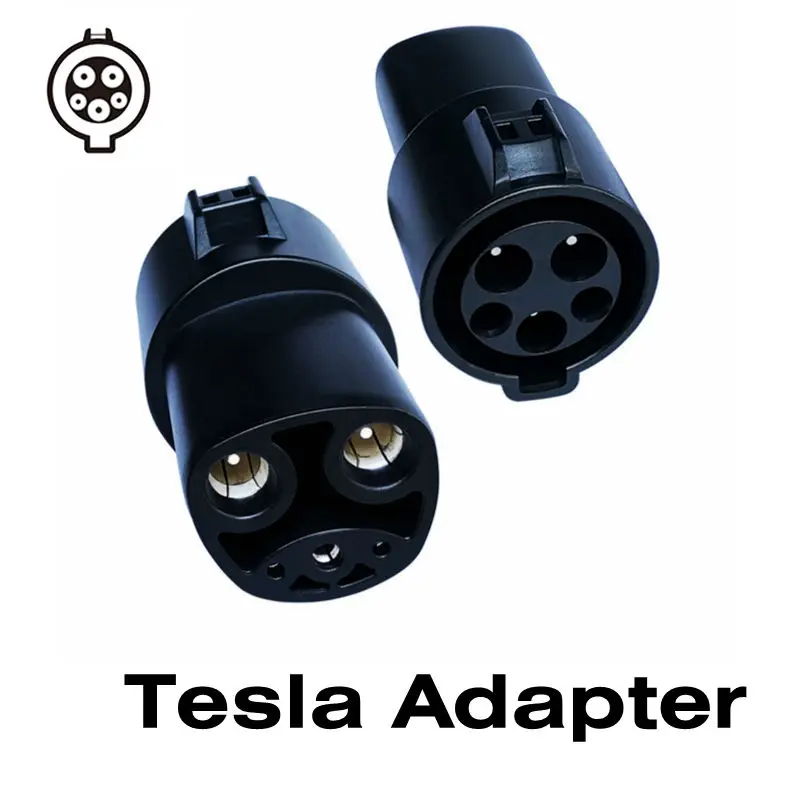 

Duosida Tesla Adaptor 16A 32A 60A Electric Vehicle EV Charger SAE J1772 Socket Type 1 To Tesla Connector EV Adapter For Charging