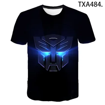 

2020 new men and women casual short-sleeved fashion Transformers3D printed children's street cool trend quick-drying T-shirt