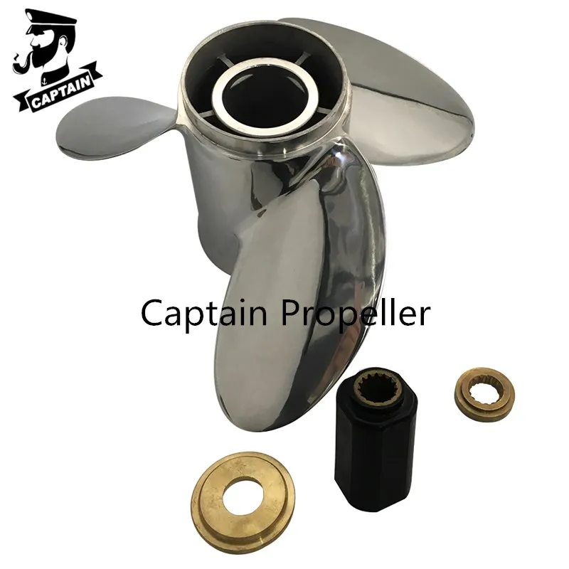 Captain Propeller 15 1/4X19 Fit Yamaha Outboard Engines 250HP 300HP F150 Stainless Steel 15 Tooth Spline LH 6CF-45970-00-00