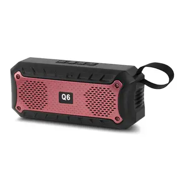

Q6 Bluetooth Speaker Portable Outdoor Mini Speaker Subwoofer Stereo Music Surround Support Radio FM TFCard Bass Box