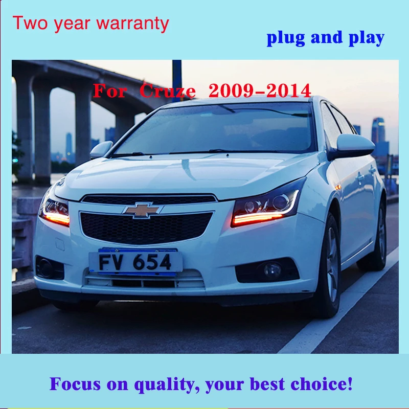 Автомобильный Стайлинг для Chevrolet Cruze фары 2009- светодиодный фонарь DRL Q5 Bi Xenon объектив Высокий Низкий луч парковка
